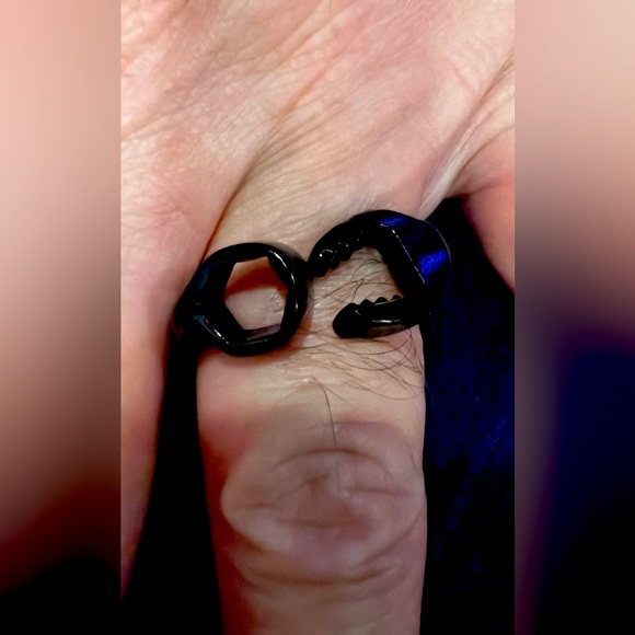 5 FOR $20 Wrench Spanner Black Band Ring - Picture 2 of 3